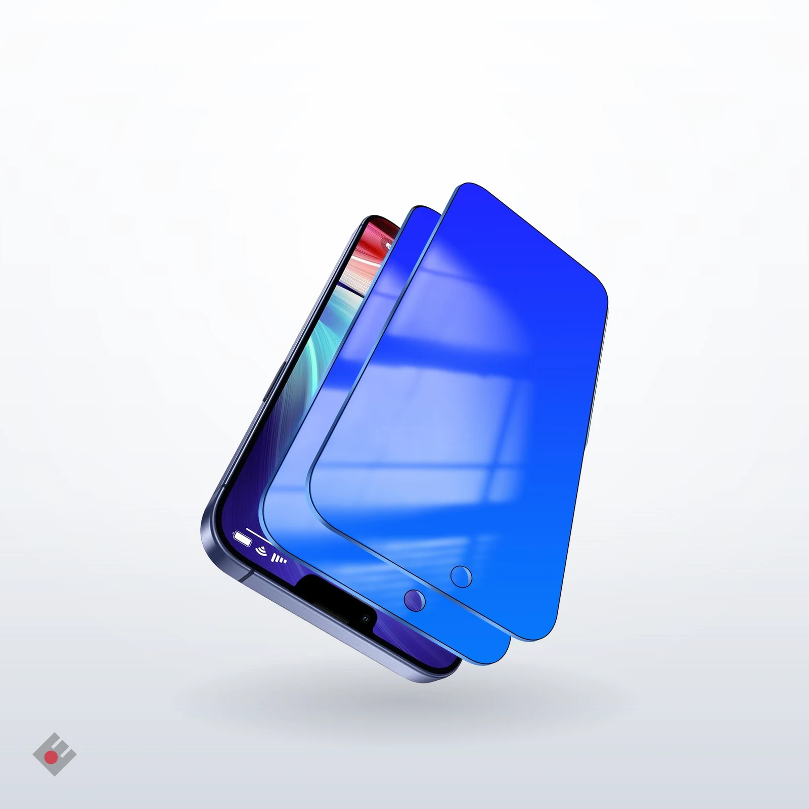 لاصق شاشة زجاج واقي آبل مضلل آيفون + + X9 D